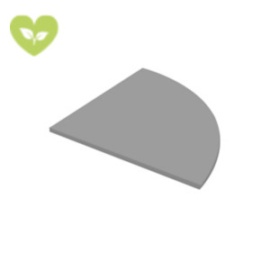 Linea Pronto Raccordo angolare 90°, 80 x 80 cm, Grigio Linea Pronto Raccordo angolare 90°, 80 x 80 cm, Grigio