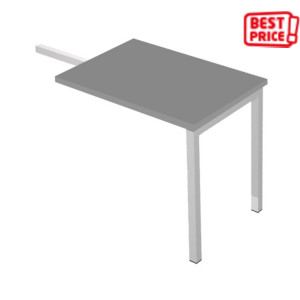 Linea Pronto Ritorno per scrivania, 80 x 60 x 72,5 cm, Piano Grigio, Gambe metalliche Tech Grigio Linea Pronto Ritorno per scrivania, 80 x 60 x 72,5 cm, Piano Grigio, Gambe metalliche Tech Grigio