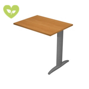 Linea Pronto Ritorno per scrivania operativa, 80 x 60 x 72 cm, Piano Noce Chiaro, Gamba metallica a L Antracite Opaco Linea Pronto Ritorno per scrivania operativa, 80 x 60 x 72 cm, Piano Noce Chiaro, Gamba metallica a L Antracite Opaco