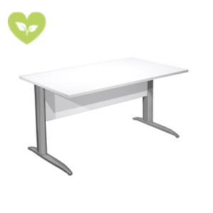 Linea Pronto Scrivania operativa, 120 x 80 x 72 cm, Piano Bianco, Gambe metalliche a L Grigio Alluminio Linea Pronto Scrivania operativa, 120 x 80 x 72 cm, Piano Bianco, Gambe metalliche a L Grigio Alluminio