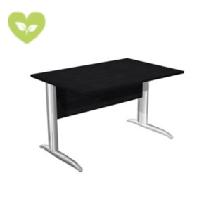 Linea Pronto Scrivania operativa, 120 x 80 x 72 cm, Piano Nero Venato, Gambe metalliche a L Effetto Cromato Linea Pronto Scrivania operativa, 120 x 80 x 72 cm, Piano Nero Venato, Gambe metalliche a L Effetto Cromato
