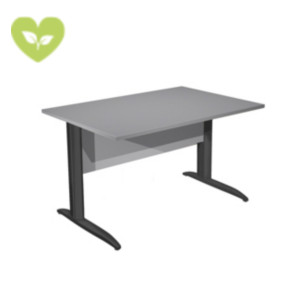 Linea Pronto Scrivania operativa, 140 x 80 x 72 cm, Piano Grigio, Gambe metalliche a L Antracite Opaco Linea Pronto Scrivania operativa, 140 x 80 x 72 cm, Piano Grigio, Gambe metalliche a L Antracite Opaco