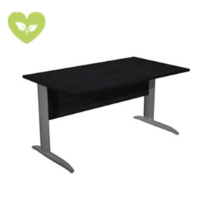 Linea Pronto Scrivania operativa, 140 x 80 x 72 cm, Piano Nero Venato, Gambe metalliche a L Antracite Opaco Linea Pronto Scrivania operativa, 140 x 80 x 72 cm, Piano Nero Venato, Gambe metalliche a L Antracite Opaco