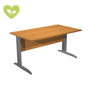 Linea Pronto Scrivania operativa, 140 x 80 x 72 cm, Piano Noce Chiaro, Gambe metalliche a L Antracite Opaco Linea Pronto Scrivania operativa, 140 x 80 x 72 cm, Piano Noce Chiaro, Gambe metalliche a L Antracite Opaco