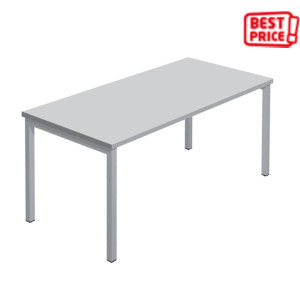 Linea Pronto Scrivania operativa, 160 x 80 x 72,5 cm, Piano Grigio, Gambe metalliche Tech Grigio Linea Pronto Scrivania operativa, 160 x 80 x 72,5 cm, Piano Grigio, Gambe metalliche Tech Grigio