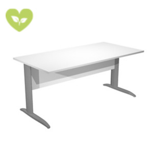 Linea Pronto Scrivania operativa, 160 x 80 x 72 cm, Piano Bianco, Gambe metalliche a L Antracite Opaco Linea Pronto Scrivania operativa, 160 x 80 x 72 cm, Piano Bianco, Gambe metalliche a L Antracite Opaco