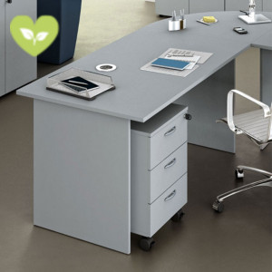 Linea Pronto Scrivania operativa, 160 x 80 x 72 cm, Piano e Fianchi melaminico Grigio Linea Pronto Scrivania operativa, 160 x 80 x 72 cm, Piano e Fianchi melaminico Grigio