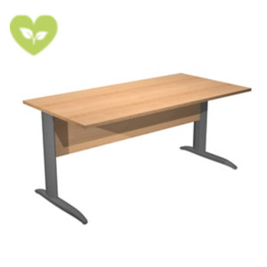 Linea Pronto Scrivania operativa, 160 x 80 x 72 cm, Piano Faggio, Gambe metalliche a L Antracite Opaco Linea Pronto Scrivania operativa, 160 x 80 x 72 cm, Piano Faggio, Gambe metalliche a L Antracite Opaco