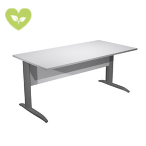 Linea Pronto Scrivania operativa, 160 x 80 x 72 cm, Piano Grigio, Gambe metalliche a L Antracite Opaco Linea Pronto Scrivania operativa, 160 x 80 x 72 cm, Piano Grigio, Gambe metalliche a L Antracite Opaco