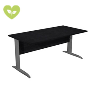 Linea Pronto Scrivania operativa, 160 x 80 x 72 cm, Piano Nero Venato, Gambe metalliche a L Antracite Opaco Linea Pronto Scrivania operativa, 160 x 80 x 72 cm, Piano Nero Venato, Gambe metalliche a L Antracite Opaco