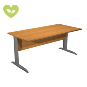 Linea Pronto Scrivania operativa, 160 x 80 x 72 cm, Piano Noce Chiaro, Gambe metalliche a L Antracite Opaco Linea Pronto Scrivania operativa, 160 x 80 x 72 cm, Piano Noce Chiaro, Gambe metalliche a L Antracite Opaco