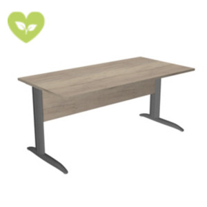 Linea Pronto Scrivania operativa, 160 x 80 x 72 cm, Piano Rovere Canadian, Gambe metalliche a L Antracite Opaco Linea Pronto Scrivania operativa, 160 x 80 x 72 cm, Piano Rovere Canadian, Gambe metalliche a L Antracite Opaco