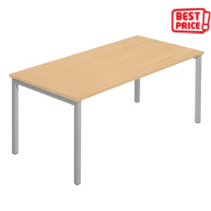 Linea Pronto Scrivania operativa, 180 x 80 x 72,5 cm, Piano Faggio, Gambe metalliche Tech Grigio Linea Pronto Scrivania operativa, 180 x 80 x 72,5 cm, Piano Faggio, Gambe metalliche Tech Grigio