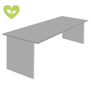 Linea Pronto Scrivania operativa, 180 x 80 x 72 cm, Piano e Fianchi melaminico Grigio Linea Pronto Scrivania operativa, 180 x 80 x 72 cm, Piano e Fianchi melaminico Grigio