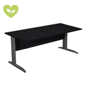 Linea Pronto Scrivania operativa, 180 x 80 x 72 cm, Piano Nero Venato, Gambe metalliche a L Antracite Opaco Linea Pronto Scrivania operativa, 180 x 80 x 72 cm, Piano Nero Venato, Gambe metalliche a L Antracite Opaco