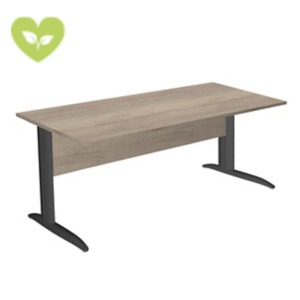 Linea Pronto Scrivania operativa, 180 x 80 x 72 cm, Piano Rovere Canadian, Gambe metalliche a L Antracite Opaco Linea Pronto Scrivania operativa, 180 x 80 x 72 cm, Piano Rovere Canadian, Gambe metalliche a L Antracite Opaco