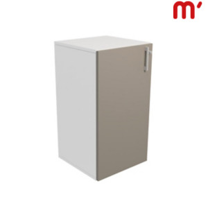 Linea Pure Mobile basso, 1 anta battente a sinistra, 45 x 45 x 85 cm, Struttura Bianco, Anta Tortora Linea Pure Mobile basso, 1 anta battente a sinistra, 45 x 45 x 85 cm, Struttura Bianco, Anta Tortora