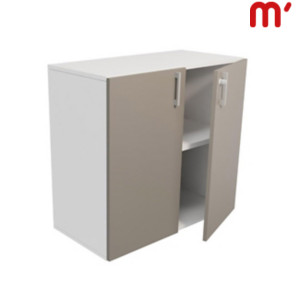 Linea Pure Mobile basso, 2 ante battenti, 90 x 45 x 85 cm, Struttura Bianco, Ante Tortora Linea Pure Mobile basso, 2 ante battenti, 90 x 45 x 85 cm, Struttura Bianco, Ante Tortora