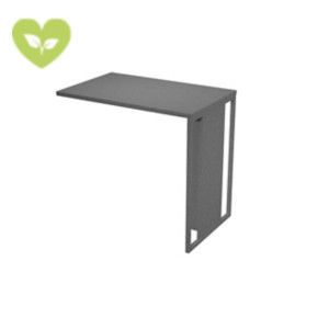 Linea Square Allungo per scrivania operativa, 80 x 50 x 74,4 cm, Piano Antracite, Gamba melaminico/metallo Antracite Opaco Linea Square Allungo per scrivania operativa, 80 x 50 x 74,4 cm, Piano Antracite, Gamba melaminico/metallo Antracite Opaco