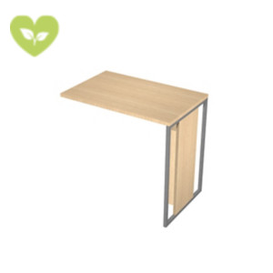 Linea Square Allungo per scrivania operativa, 80 x 50 x 74,4 cm, Piano Rovere, Gamba melaminico/metallo Antracite Opaco Linea Square Allungo per scrivania operativa, 80 x 50 x 74,4 cm, Piano Rovere, Gamba melaminico/metallo Antracite Opaco