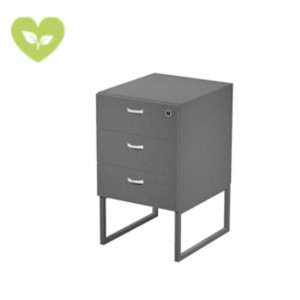 Linea Square Cassettiera 3 cassetti, 41,5 x 50 x 72,2 cm, Cassettiera Antracite, Gambe metalliche Antracite Opaco Linea Square Cassettiera 3 cassetti, 41,5 x 50 x 72,2 cm, Cassettiera Antracite, Gambe metalliche Antracite Opaco