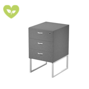 Linea Square Cassettiera 3 cassetti, 41,5 x 50 x 72,2 cm, Cassettiera Antracite, Gambe metalliche Bianco Linea Square Cassettiera 3 cassetti, 41,5 x 50 x 72,2 cm, Cassettiera Antracite, Gambe metalliche Bianco