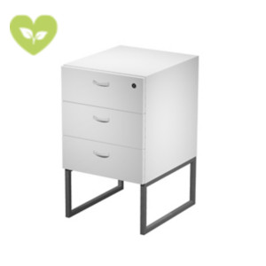 Linea Square Cassettiera 3 cassetti, 41,5 x 50 x 72,2 cm, Cassettiera Bianca, Gambe metalliche Antracite Opaco Linea Square Cassettiera 3 cassetti, 41,5 x 50 x 72,2 cm, Cassettiera Bianca, Gambe metalliche Antracite Opaco