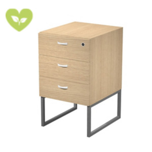 Linea Square Cassettiera 3 cassetti, 41,5 x 50 x 72,2 cm, Cassettiera Rovere, Gambe metalliche Antracite Opaco Linea Square Cassettiera 3 cassetti, 41,5 x 50 x 72,2 cm, Cassettiera Rovere, Gambe metalliche Antracite Opaco