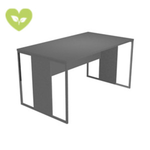 Linea Square Scrivania operativa, 140 x 80 x 74,4 cm, Piano Antracite, Gambe melaminico/metallo Antracite Opaco Linea Square Scrivania operativa, 140 x 80 x 74,4 cm, Piano Antracite, Gambe melaminico/metallo Antracite Opaco