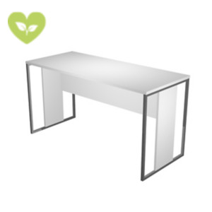 Linea Square Scrivania operativa, 140 x 80 x 74,4 cm, Piano Bianco, Gambe melaminico/metallo Antracite Opaco Linea Square Scrivania operativa, 140 x 80 x 74,4 cm, Piano Bianco, Gambe melaminico/metallo Antracite Opaco