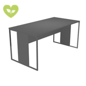 Linea Square Scrivania operativa, 160 x 80 x 74,4 cm, Piano Antracite, Gambe melaminico/metallo Antracite Opaco Linea Square Scrivania operativa, 160 x 80 x 74,4 cm, Piano Antracite, Gambe melaminico/metallo Antracite Opaco