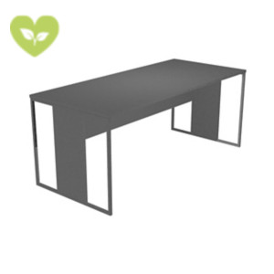 Linea Square Scrivania operativa, 180 x 80 x 74,4 cm, Piano Antracite, Gambe melaminico/metallo Antracite Opaco Linea Square Scrivania operativa, 180 x 80 x 74,4 cm, Piano Antracite, Gambe melaminico/metallo Antracite Opaco