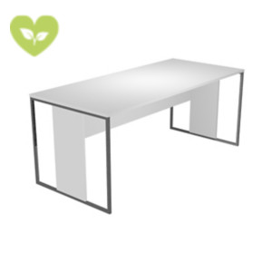 Linea Square Scrivania operativa, 180 x 80 x 74,4 cm, Piano Bianco, Gambe melaminico/metallo Antracite Opaco Linea Square Scrivania operativa, 180 x 80 x 74,4 cm, Piano Bianco, Gambe melaminico/metallo Antracite Opaco