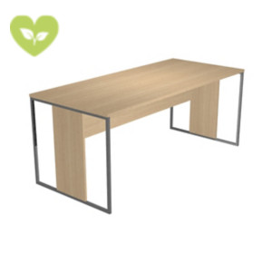 Linea Square Scrivania operativa, 180 x 80 x 74,4 cm, Piano Rovere, Gambe melaminico/metallo Antracite Opaco Linea Square Scrivania operativa, 180 x 80 x 74,4 cm, Piano Rovere, Gambe melaminico/metallo Antracite Opaco