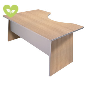 Linea Vertigo Scrivania informatica, Piano destro, 160 x 80/100 x 72 cm, Rovere/Grigio Linea Vertigo Scrivania informatica, Piano destro, 160 x 80/100 x 72 cm, Rovere/Grigio