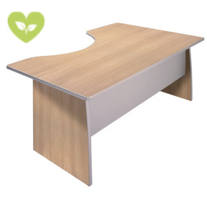 Linea Vertigo Scrivania informatica, Piano sinistro, 180 x 80/100 x 72 cm, Rovere/Grigio Linea Vertigo Scrivania informatica, Piano sinistro, 180 x 80/100 x 72 cm, Rovere/Grigio