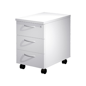 Linea Work Cassettiera a 3 cassetti su ruote cm 41 x 60 x 60 h Bianco Linea Work Cassettiera a 3 cassetti su ruote cm 41 x 60 x 60 h Bianco