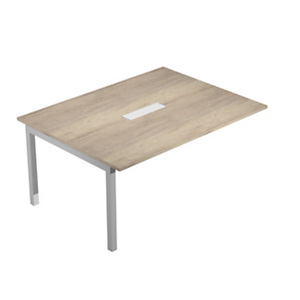 Linea Work Direction Modulo intermedio per tavolo riunioni rettangolare, 160 x 120 x 74,6 cm, Piano Rovere Canadian, Gambe metalliche Grigio Alluminio Linea Work Direction Modulo intermedio per tavolo riunioni rettangolare, 160 x 120 x 74,6 cm, Piano Rovere Canadian, Gambe metalliche Grigio Alluminio