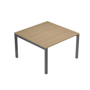 Linea Work Direction Tavolo riunioni rettangolare, 120 x 120 x 74,6 cm, Piano Rovere, Gambe metalliche Antracite Linea Work Direction Tavolo riunioni rettangolare, 120 x 120 x 74,6 cm, Piano Rovere, Gambe metalliche Antracite
