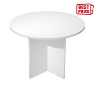 Linea Work Direction Tavolo riunioni rotondo, Ø 100 x h 73 cm, Piano e Gambe a croce Bianco Linea Work Direction Tavolo riunioni rotondo, Ø 100 x h 73 cm, Piano e Gambe a croce Bianco