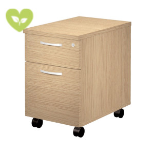 Linea Work e Wood Cassettiera classificatore su ruote, 2 cassetti, 41 x 60 x 60 cm, Rovere Linea Work e Wood Cassettiera classificatore su ruote, 2 cassetti, 41 x 60 x 60 cm, Rovere