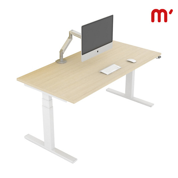 Linea Work Ergo-System Scrivania regolabile in altezza, 140 x 80 x