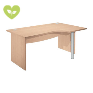 Linea Work Scrivania informatica, Piano destro, 160 x 80/120 x 73 cm, Piano e e Fianchi in melaminico Rovere Linea Work Scrivania informatica, Piano destro, 160 x 80/120 x 73 cm, Piano e e Fianchi in melaminico Rovere