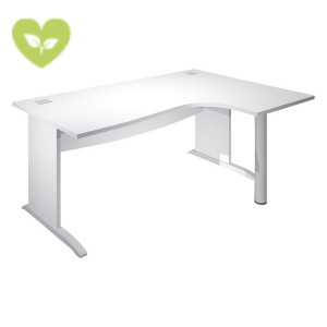 Linea Work Scrivania informatica, Piano destro, 180 x 80/120 x 73 cm, Piano e Fianchi in melaminico a L Bianco Linea Work Scrivania informatica, Piano destro, 180 x 80/120 x 73 cm, Piano e Fianchi in melaminico a L Bianco