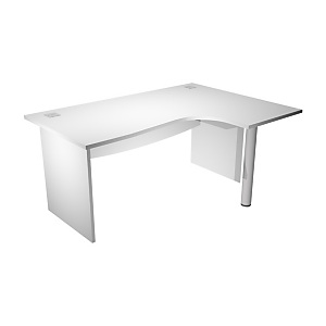 Linea Work Scrivania informatica, Piano destro, Fianchi in melaminico, cm 160 x 80/120 x 73 h, Bianco Linea Work Scrivania informatica, Piano destro, Fianchi in melaminico, cm 160 x 80/120 x 73 h, Bianco