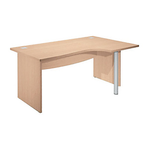 Linea Work Scrivania informatica, Piano destro, Fianchi in melaminico, cm 180 x 80/120 x 73 h, Rovere Linea Work Scrivania informatica, Piano destro, Fianchi in melaminico, cm 180 x 80/120 x 73 h, Rovere