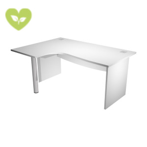 Linea Work Scrivania informatica, Piano sinistro, 180 x 80/120 x 73 cm, Piano e e Fianchi in melaminico Bianco Linea Work Scrivania informatica, Piano sinistro, 180 x 80/120 x 73 cm, Piano e e Fianchi in melaminico Bianco