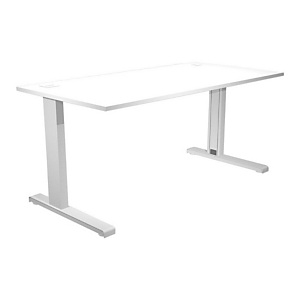 Linea Work Scrivania operativa, Fianchi in metallo a L, cm 180 x 80 x 73 h, Bianco Linea Work Scrivania operativa, Fianchi in metallo a L, cm 180 x 80 x 73 h, Bianco