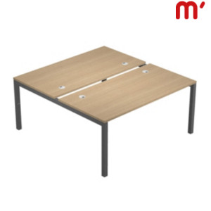Linea Work Space 2 Postazioni contrapposte, 160 x 166 x 74,6 cm, Piano Rovere, Gambe metalliche Antracite Linea Work Space 2 Postazioni contrapposte, 160 x 166 x 74,6 cm, Piano Rovere, Gambe metalliche Antracite