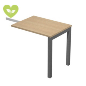 Linea Work Space Allungo laterale, 80 x 60 x 74,6 cm, Piano Rovere, Gambe metalliche Antracite Linea Work Space Allungo laterale, 80 x 60 x 74,6 cm, Piano Rovere, Gambe metalliche Antracite